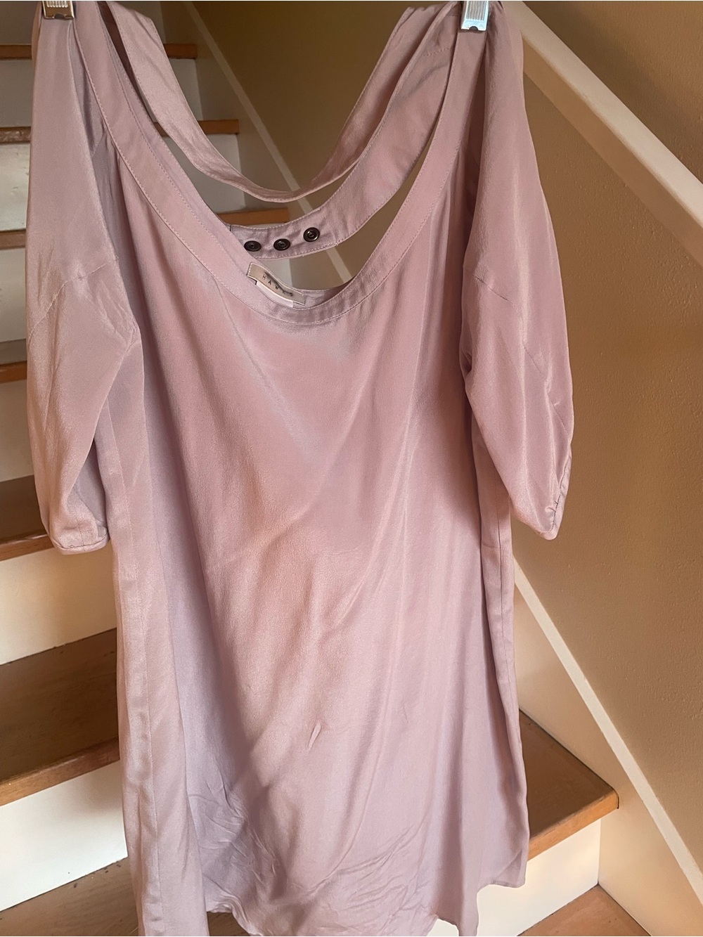 Light Lavender Cold-shouldered Mini Dress